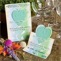 Wildflower Seed Favors "Natural Selection" Collection - Green