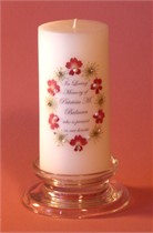 Queen Anne Red Swarovski Crystal Memorial Candle
