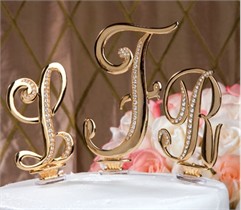 Swarovski Crystal Individual Letter - Cake Topper - 4 1/2 inch