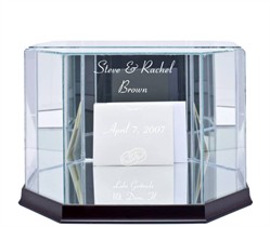 Glass Wedding Card Boxes - Octagon & Rectangle - 6 Sizes - 12 Designs
