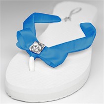 Wedding Flip Flops With Bows - 60 Ribbon Colors